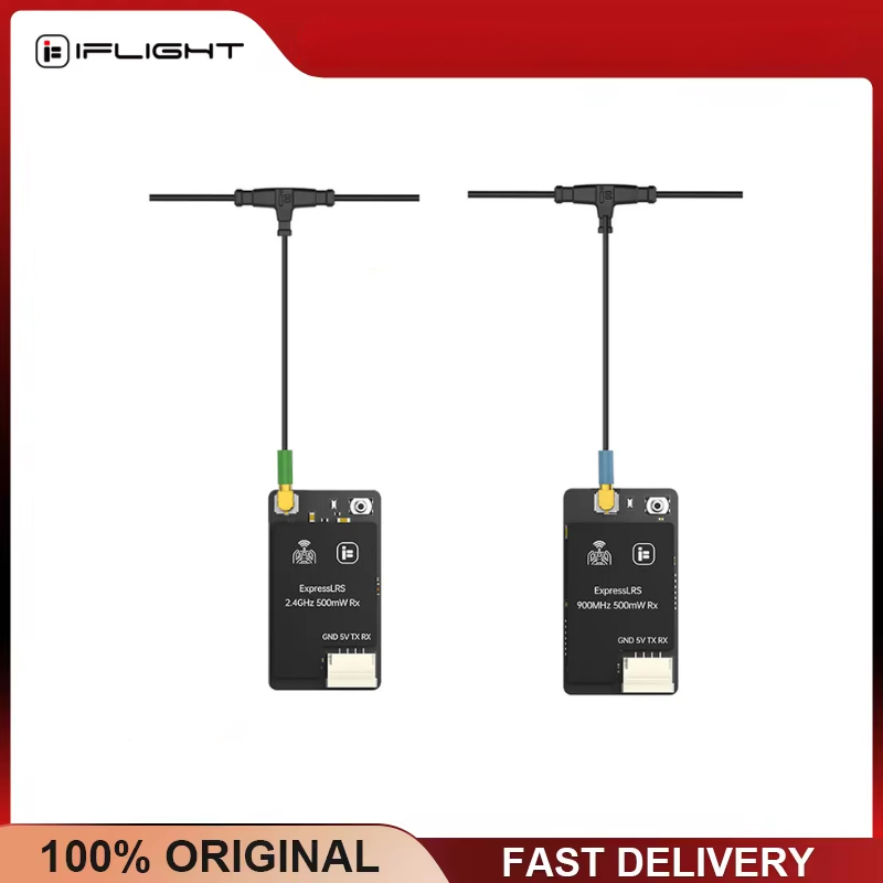 Drone Kit Long Range - iFlight ExpressLRS ELRS 500mW ตัวรับสัญญาณเสาอากาศเดี่ยว 900MHz