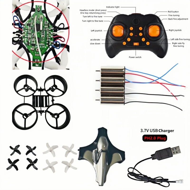Drone Kit Beginner - ชุดโดรน DIY ครบชุด 2.4G 6Axis Gyro