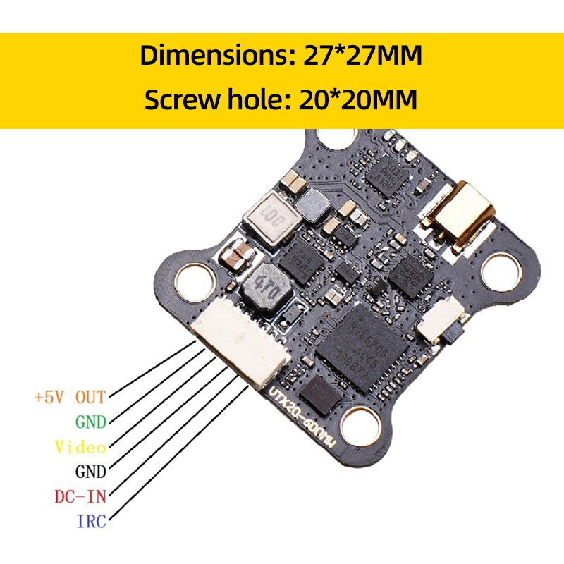 JHEMCU VTX20-600 5.8G 40CH FPV - Drone Kit Long Range บทวิจารณ์และราคา